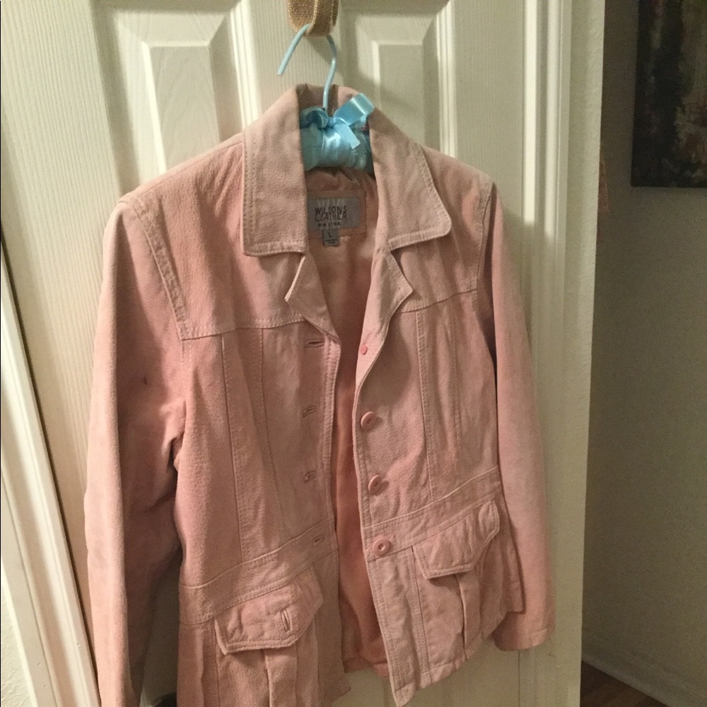 Pink Suede Jacket/Coat